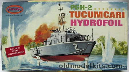 Aurora 1/84 Boeing PGH-2 Tucumcari Hydrofoil, 727-250 plastic model kit